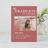 Moderne Abschluss Foto Funktionen & Spaß Fakten Ro Ankündigung (Stehend Vorderseite)