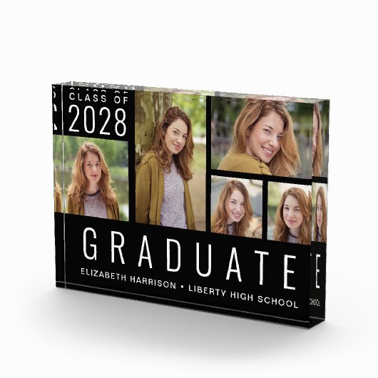 Moderne Abschluss FotoCollage Black Fotoblock (Rechts)