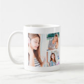 Moderne Abschluss-Fotocollage-Klasse 2023 Kaffeetasse (Links)