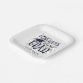 Moderne Abschluss Glückwunsch Grad Cap Custom Colo Pappteller (Gewinkelt)