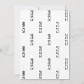 Moderne Abschluss Gold Foto Weiße Ankündigung (Rückseite)