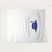 Moderne Abschluss Imitate Glitzer Hintergrund | Bl Wandteppich (Vorderseite (Horizontal))