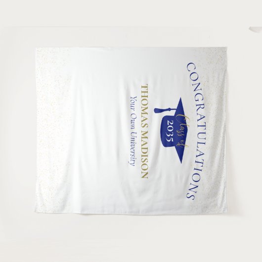 Moderne Abschluss Imitate Glitzer Hintergrund | Bl Wandteppich (Vorderseite (Horizontal))