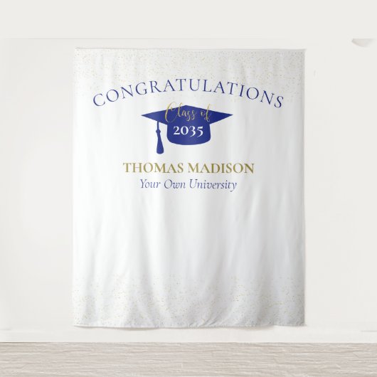 Moderne Abschluss Imitate Glitzer Hintergrund | Bl Wandteppich (Vorderseite)