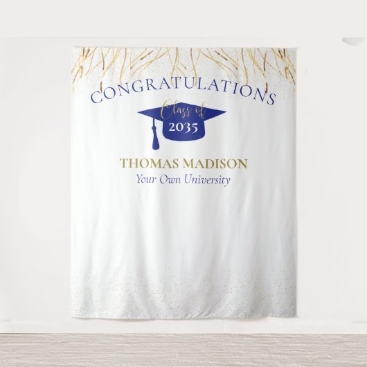 Moderne Abschluss Imitate Streamers Hintergrund Wandteppich (Vorderseite)