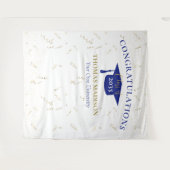 Moderne Abschluss Imitate verstreamen den blauen H Wandteppich (Vorderseite (Horizontal))