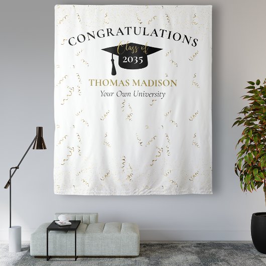 Moderne Abschluss Imitate verstreamen den schwarze Wandteppich