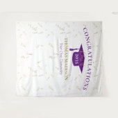 Moderne Abschluss Imitate verstreamen Lila Kulisse Wandteppich (Vorderseite (Horizontal))