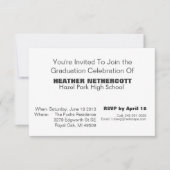 Moderne Abschluss-Karten-Klasse von 2013 Einladung (Vorderseite)