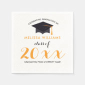 Moderne Abschluss-Klasse 2017 Serviette (Vorderseite)