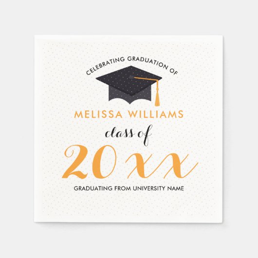 Moderne Abschluss-Klasse 2017 Serviette (Vorderseite)