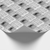 Moderne Abschluss Newspaper Uni/Universität Geschenkpapier (Ecke)