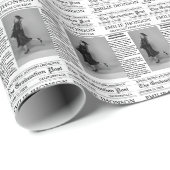 Moderne Abschluss Newspaper Uni/Universität Geschenkpapier (Rolleneckpunkt)
