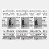 Moderne Abschluss Newspaper Uni/Universität Geschenkpapier Set (Vorderseite 3)