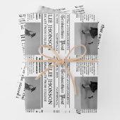 Moderne Abschluss Newspaper Uni/Universität Geschenkpapier Set (Beispiel)