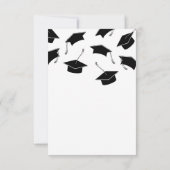 Moderne Abschluss Save the Date Card (Rückseite)