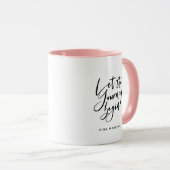 Moderne Abschluss Script Glückwunsch Trendrate Quo Tasse (VorderseiteRechts)