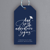 Moderne Abschluss Script Kalligraphie Glückwunsch  Geschenkanhänger