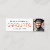 Moderne Abschluss Studentenvernetzung Mini Visitenkarte (Vorderseite)