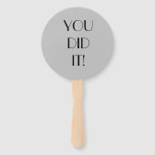 Moderne Abschluss Typografie 2023 Foto Blue Fächer (Rückseite)