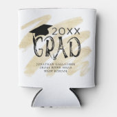 Moderne Abschluss Typografie GRAD Custom Colors Dosenkühler (Vorderseite)