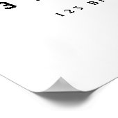Moderne Abschluss-Willkommensposter Minimale Linie Poster (Ecke)