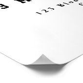 Moderne Abschluss-Willkommensposter Minimale Linie Poster (Ecke)