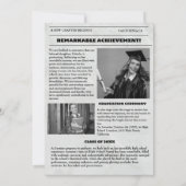 Moderne Abschluss Zeitung Hochschule Einladung (Rückseite)