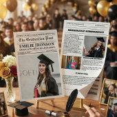 Moderne Abschluss Zeitung Hochschule Einladung