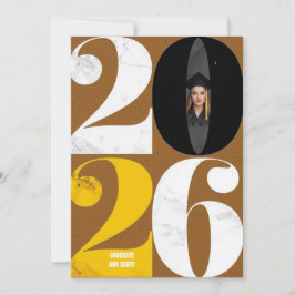 Moderne Abschlussankündigungen in Typografie Ankündigung