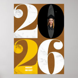 Moderne Abschlussankündigungen mit typografischem Poster