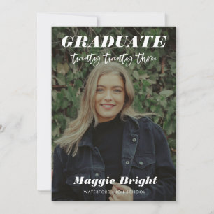 Moderne Abschlussanzeige 2023  Open House Einladung