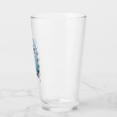 Moderne Abschlussbogen-Foto Schwarz Typography Glas (Links)