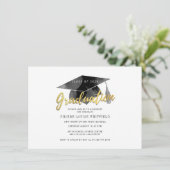 Moderne Abschlussfeier 2026 Graduationsparty Einladung (Stehend Vorderseite)