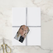 Moderne Abschlussfeier 2026 Hellrosa Foto-Magnet Geschenkanhänger (Mit Garn)