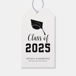 Moderne Abschlussfeier 2026 Minimalistische Schrif Geschenkanhänger