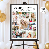 Moderne Abschlussfeier 28 Foto Collage Party Anzei Poster