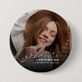 Moderne Abschlussfoto Button (Vorderseite)