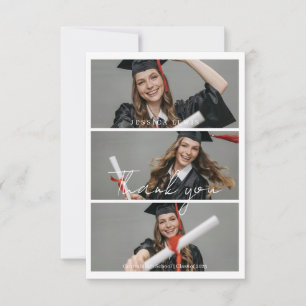 Moderne Abschlussfoto-Collage Abschlussfeier Dankeskarte