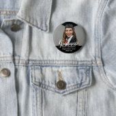 Moderne Abschlussfoto-Klasse Jahr Absolventenfeier Button (Beispiel)