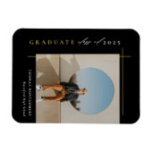 Moderne Abschlussfoto Magnet (Horizontal)