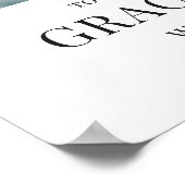 Moderne Abschlussfoto-Willkommensschild Poster (Ecke)