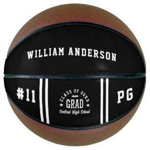 Moderne Abschlussfotos Collage Team Sport Basketball