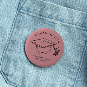 Moderne Abschlusskappen-Doodle-Klasse des Abschlus Button