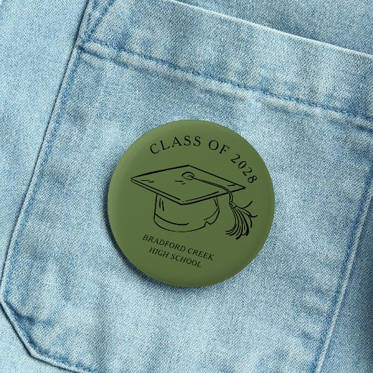Moderne Abschlusskappen-Doodle-Klasse des Abschlus Button