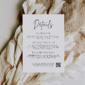 Moderne Abschlusskarte - die Details Hochzeit Einladung
