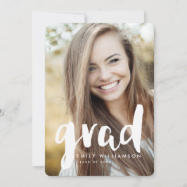 Moderne Absolvent-Foto-Abschluss-Party Einladung