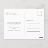 Moderne Absolventen Doppel-Abschlussfeier Dankesch Postkarte (Rückseite)