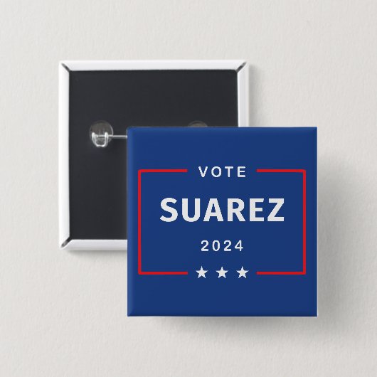 Moderne Abstimmung Francis Suarez 2024 Sternenkart Button (Vorne & Hinten)