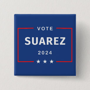 Moderne Abstimmung Francis Suarez 2024 Sternenkart Button